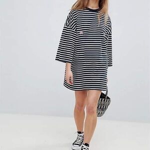 Missguided Striped Purple Star dress size 4